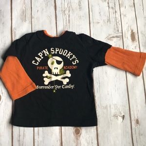 Toddler 12 month Skeleton Pirate Halloween Shirt